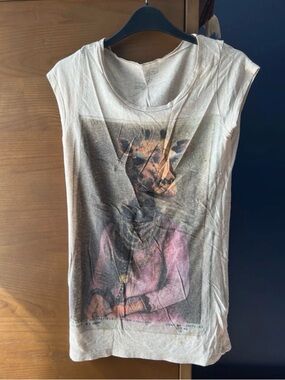 All Saints Graphic Sleeveless Women’s Top  Sz XS